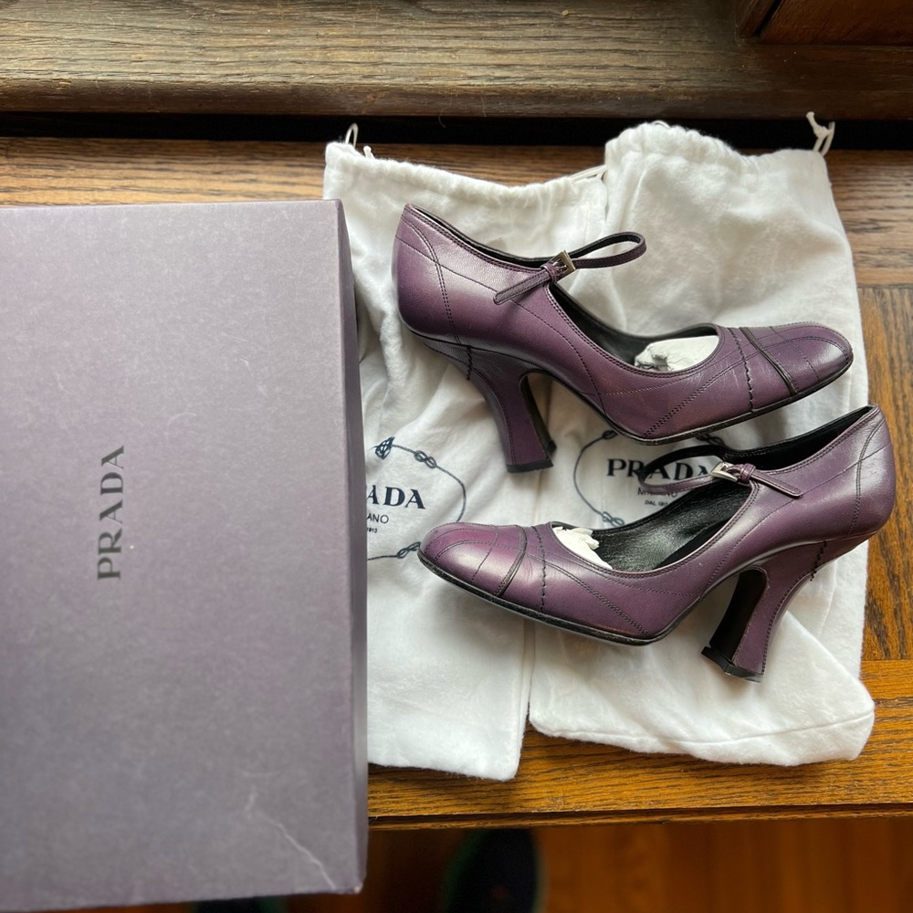 Prada Mary-Jane pumps in violet - Picture 3 of 7